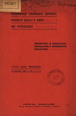Starobylé náhrobní kameny, pamětní desky a erby na Vyškovsku