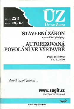 Stavební zákon a prováděcí předpisy - Autorizovaná povolání ve výstavbě
