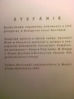 Štefánik - Kniha druhá: Vzpomínky, dokumenty a jiné příspěvky