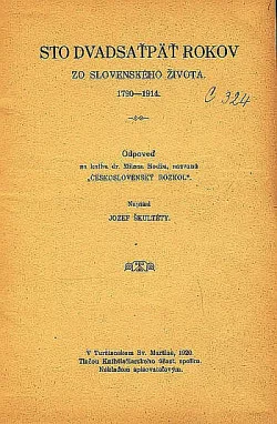 Sto dvadsaťpäť rokov zo slovenského života 1790-1914