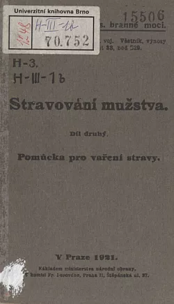 Stravování mužstva Díl II. Pomůcka pro vaření stravy