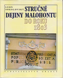 Stručné dejiny Malohontu do roku 1803