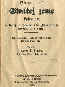 Stručný opis Svätej zeme Palestíny
