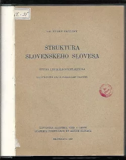 Štruktúra slovenského slovesa