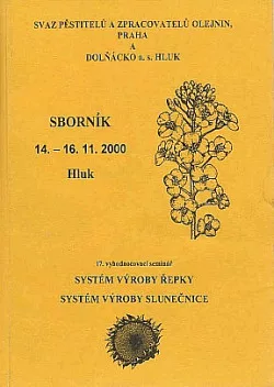 Systém výroby řepky, systém výroby slunečnice 2000