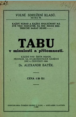 Tabu přítomnosti a minulosti