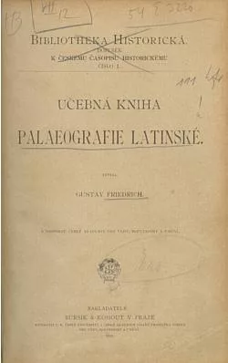 Učebná kniha palaeografie latinské