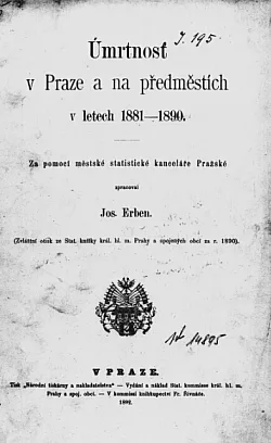 Úmrtnost v Praze a na předměstích v letech 1881- 1890