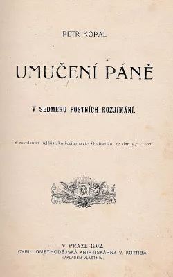 Umučení Páně v sedmeru postních rozjímání