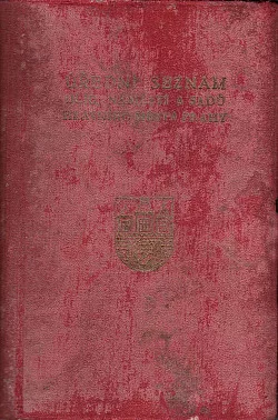 Úřední seznam ulic, náměstí a sadů hlavního města Prahy