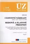 ÚZ 1116 - Cestovní náhrady, Mzdové a platové předpisy 2016