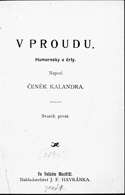 V proudu