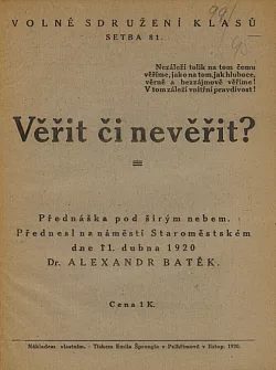 Věřit či nevěřit ?