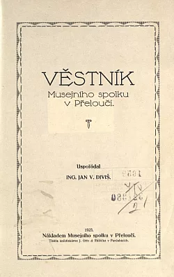 Věstník musejního spolku v Přelouči