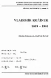 Vladimír Kořínek (1899-1981)
