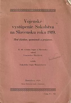 Vojenské vystúpenie Sokolstva na Slovensku roku 1919