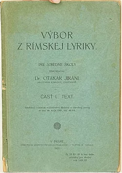 Výbor z rímskej lyriky, časť I.: text