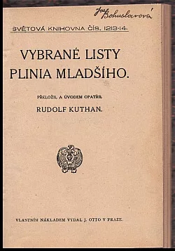 Vybrané listy  Plinia Mladšího