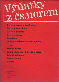 Výňatky z čs. norem - ovoce - zelenina