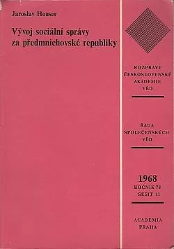 Vývoj sociální správy za předmnichovské republiky