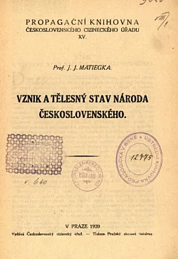 Vznik a tělesný stav národa československého