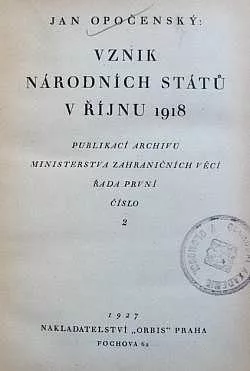 Vznik národních států v říjnu 1918