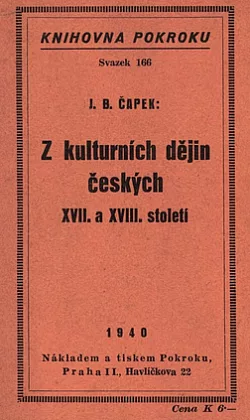 Z kulturních dějin českých XVII. a XVIII. století