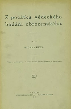 Z počátků vědeckého bádání obrozeneckého
