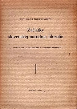 Začiatky slovenskej národnej filozofie