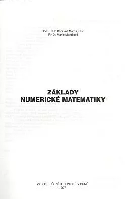 Základy numerické matematiky