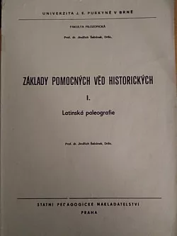 Základy pomocných věd historických: Latinská paleografie