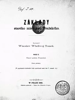 Základy starého místopisu Pražského I.