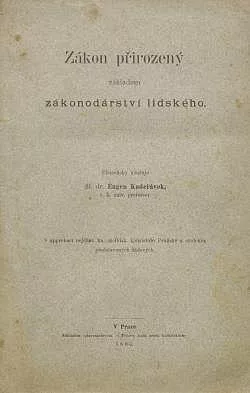 Zákon přirozený základem zákonodárství lidského