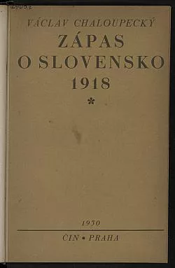 Zápas o Slovensko 1918