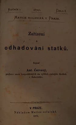 Zařízení a odhadování statků