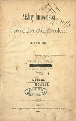 Zásluhy duchovenstva o řeč a literaturu českou (Od r. 1780-1880)