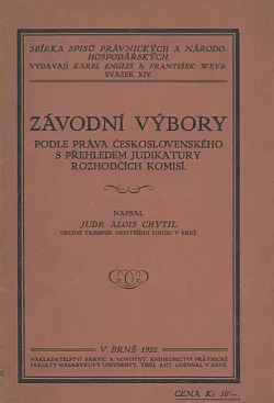 Závodní výbory podle práva československého s přehledem judikatury rozhodčích komisí