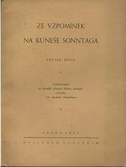 Ze vzpomínek na Kuneše Sonntaga