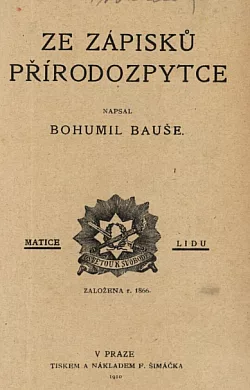 Ze zápisků přírodozpytce