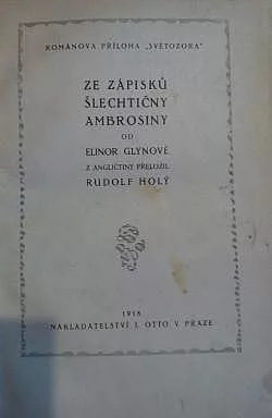 Ze zápisků šlechtičny Ambrosiny