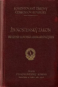 Živnostenský zákon pre územie Slovenska a Podkarpadskej Rusi