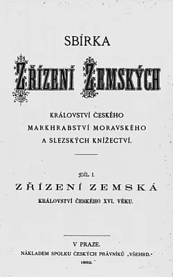 Zřízení zemská Království českého XVI. věku