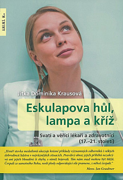 Eskulapova hůl, lampa a kříž