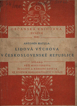 Lidová výchova v Československé republice
