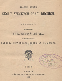 Škola ženských prací ručních - Vyšívání