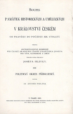 Soupis památek historických a uměleckých v politickém okresu Příbramském