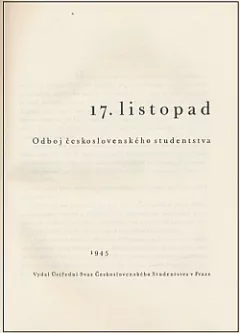17. listopad: Odboj československého studentstva