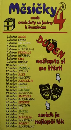 Měsíčky 4 aneb anekdoty se jmény k jmeninám – duben