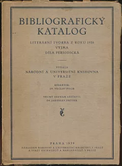 Bibliografický katalog vydaných knih za rok 1938