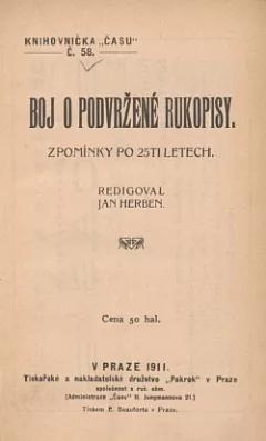 Boj o podvržené rukopisy